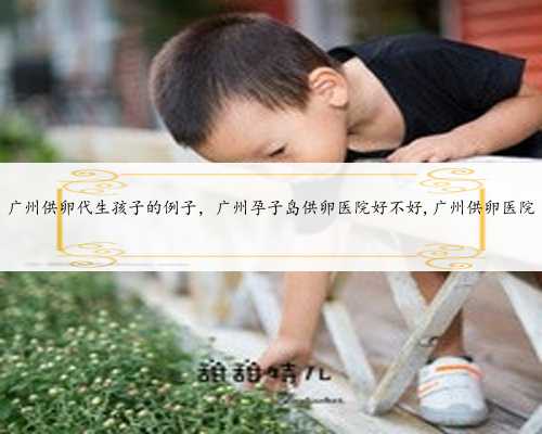 广州供卵代生孩子的例子，广州孕子岛供卵医院好不好,广州供卵医院